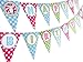 Penguin Party Pink Happy Birthday Banner Pennant