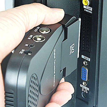 Lutall Mini Digital TV Tuner DVB-T SCART FREEVIEW Boxes Receiver Recorder Record TV and Playback Set Top Box Unobtrusive Angle Scart Fitting perfect design for FLAT TVs Support Teletext