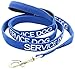 SERVICE DOG Blue Color Coded 2 4 6 Foot Padded Dog Leash (Do Not Disturb) PREVENTS Accidents By Warning Others of Your Dog in Advance (Leash 4 Foot)