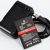 Eigertec 1500mAh High Capacity Battery Charger Kit with USB Output for HTC  ....