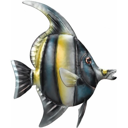 Wall Art 3D Metal Decor Moorish Idol Tropical Fish – Regal Art #A525
