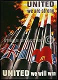51bapROD37L. SL160  British WW2 Propaganda Poster United We Are Strong