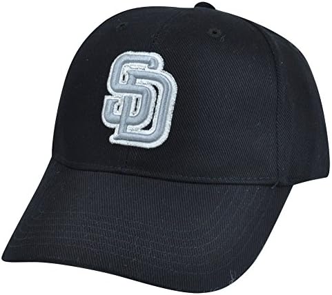 MLB San Diego Padres Sparky Corduroy Adjustable Constructed Velcro Black Hat Cap