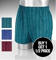 3 Authentic Woven Pure Cotton Stripe Assorted Boxers