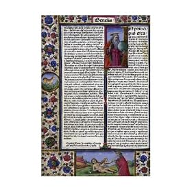 Biblia Latina - The Expulsion 1480 Vulgate - Art Print Poster - 19 x 26