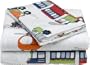 Pike Street 135-Gram Printed Flannel Queen Sheet Set, On The Go