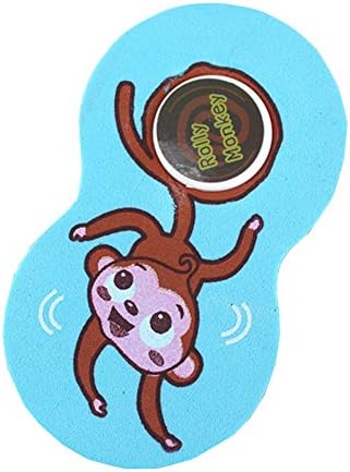 MOCA Friends Baby Door Stopper Kids Finger Pinch Guard Child Proof Finger Hand Protector Cartoon Door Stopper Animal Cushion Monkey, Blue
