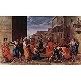 Nicolas Poussin (Christ and the adulteress) Art Poster Print - 13x19