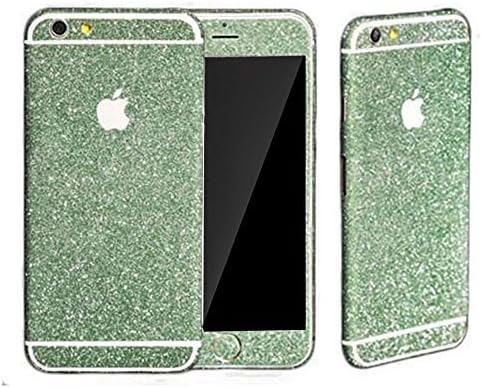 RuiLida Diamond Sparkling Body Bling Glitter Sticker Skin Film Case Screen Protector For Apple iphone 5G 5S (Green)