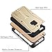 iPhone 6S, iPhone 6, Tridefense Three-layer Rugged Protective Cover with Built in Screen Protector and Foldable Kickstand for Apple iPhone 6S iPhone 6 By Cazel (Gold)
