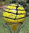 Chic Yellow Luster Hand Blown Glass Gazing Globe (12 inch)