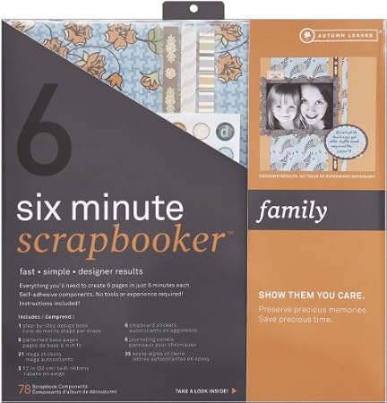 Six Minute Scrapbooker 12 Inch x12 Inch Page Kit - Family