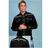 Country Western Music Embroidered Snap Western Shirt by Scully by AJ's Western Wear