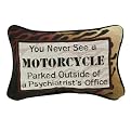 You Never See A Motorcycle.. Word Pillow
