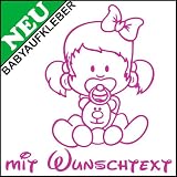 Produkt-Bild: Babyaufkleber mit eigenem Spruch (M-002)