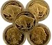 Lot of 5 - 2008 $50 Gold Buffalo Replica Coins