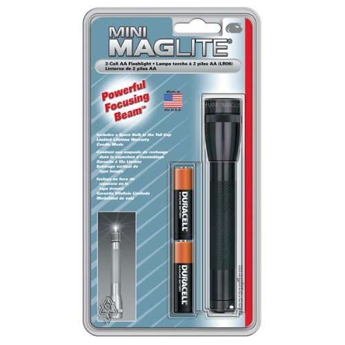 MAGLITE M2A016 AA Mini Flashlight, Black