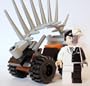 Two-Face- Lego Batman Minifigure and Spike Cycle