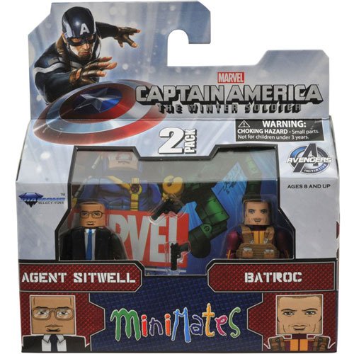 Minimates Marvel Series 55 Agent Sitwell vs. Batroc Mini Figures