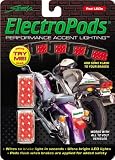 ElectroPods Flashing Red LED Motorcycle Brake Lights - Chrome Casing