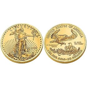 1986 $50 Gold American Eagle Coin 1 Ounce