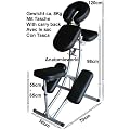Aluminium Massagestuhl mit Tasche SCHWARZ- TSGPS Kingpower