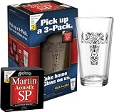 Martin MSP4100 Guitar String 3-Pack with Martin glass