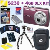 Nikon Coolpix S230 10MP Digital Camera + 4GB Deluxe Accessory Kit Nikon Coolpix S230 10MP Digital Camera + 4GB Deluxe Accessory Kit