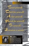 Inspirational Quotations - Marva Collins Art Poster Print, 11x17