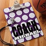 Personalized Basketball Coach Clipboard
