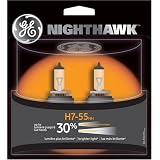GE H7-55NH BP2 Nighthawk Automotive Replacement Bulbs, Pack of 2 by GE
