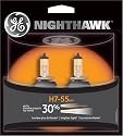 GE H7-55NH/BP2 Nighthawk Automotive Replacement Bulbs - Pack of 2