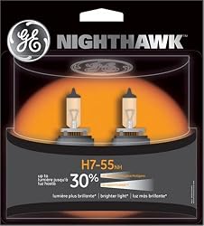 GE Nighthawk H7-55NH/BP2 Automotive Replacement Bulbs - Pack of 2