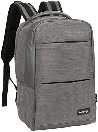 Oldfeel Couple's Leisure Korean Style School Bag Laptop Backpack Grey
