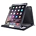 KHOMO iPad Pro Case - Black Zippered PU Folio Leather Executive Case with Removable Cover and Hand Strap Holder For Apple iPad Pro 12.9 Inch Tablet