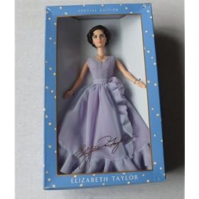 Elizabeth Taylor Special Edition White Diamonds Doll By Mattel in 2000 - This is a Barbie size doll - The box is in poor condition
