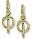 Interlocking Circle Diamond Pave Charms