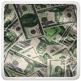 13" Green White & Cream Currency Themed Dollar Bills Money Decorative Super Soft Bedroom Accent Pillow For Adults Children Tweens & Teens