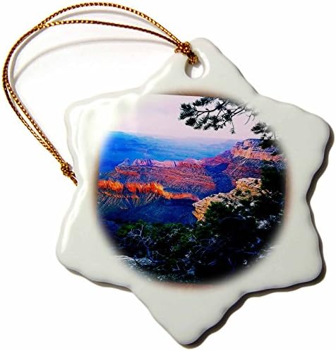 Susan Brown Designs Grand Canyon Snowflake Porcelain Ornament, 3-Inch