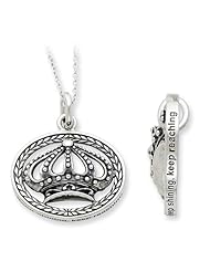 Keep Shining, Keep Reaching, Crown Necklace in Silver
