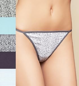 5 Pack Cotton Rich Assorted Low Rise Thongs Marks and Spencer T612242