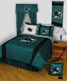 Best Quality Sidelines Comforter - San Jose Sharks NHL /Color Teal Size Twin
