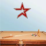Houston Astros Baseball Wall Decal 22" x 22"
