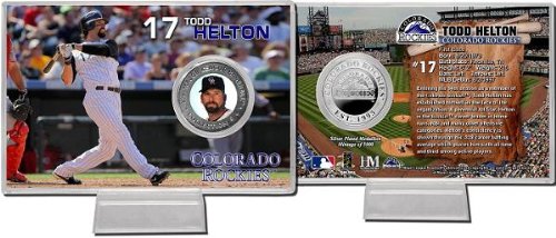 Todd Helton Colorado Rockies Silver Coin Card