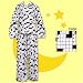 The Cat's Pajamas Crossword Puzzle Black & White Flannel Pajama