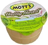 Mott's Healthy Harvest Granny Smith Apple Sauce, No Sugar Added, 6-Count, 3.9-Ounce Cups (Pack of 12)