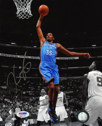 Mounted Memories Oklahoma City Thunder Kevin Durant Autographed 8X10 Photo