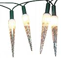 Weihnachts-Lichterkette mit 20 Eiszapfen a 10cm, 230V