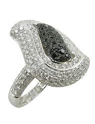 14k White Gold  2.82ctw Diamond Cocktail Ring 17083 Size 7.5