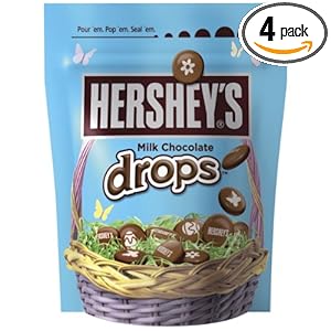 Hershey's Easter Milk Chocolate Drops, 7-Ounce Pouches (Pack of 4)